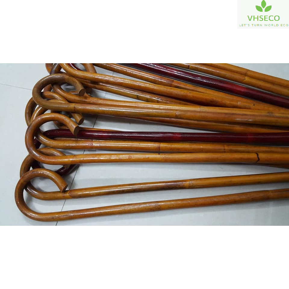 Men's and Women's Natural Rattan Folding Walking Stick, Lightweight, Handmade in Vietnam