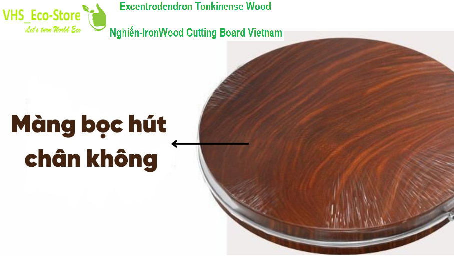 Handcrafted 34x5cm Excentrodendron Tonkinense (Nghiến-IronWood) Cutting Board Authentic, No Sawdust for slicing, chopping chicken, duck, and bones
