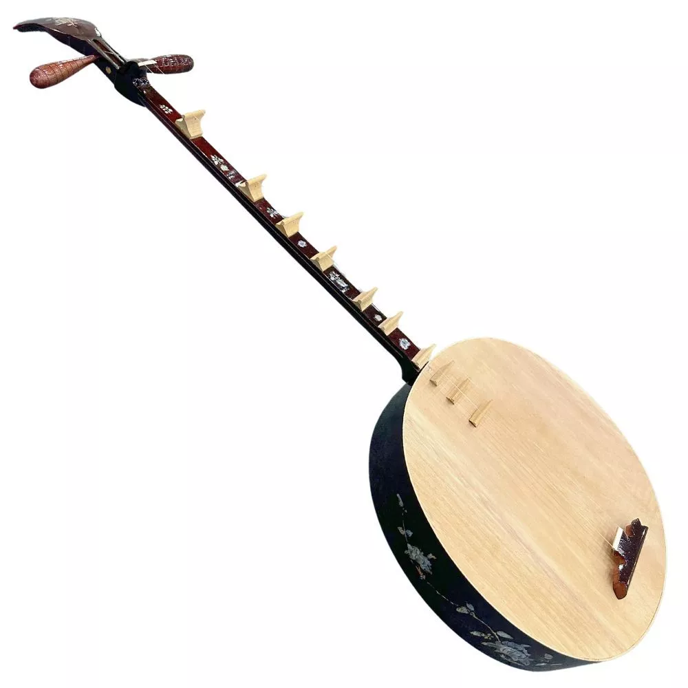 Vietnamese Moon Lute – Traditional Vietnamese Instrument with Mother of Pearl Inlay for Beginners