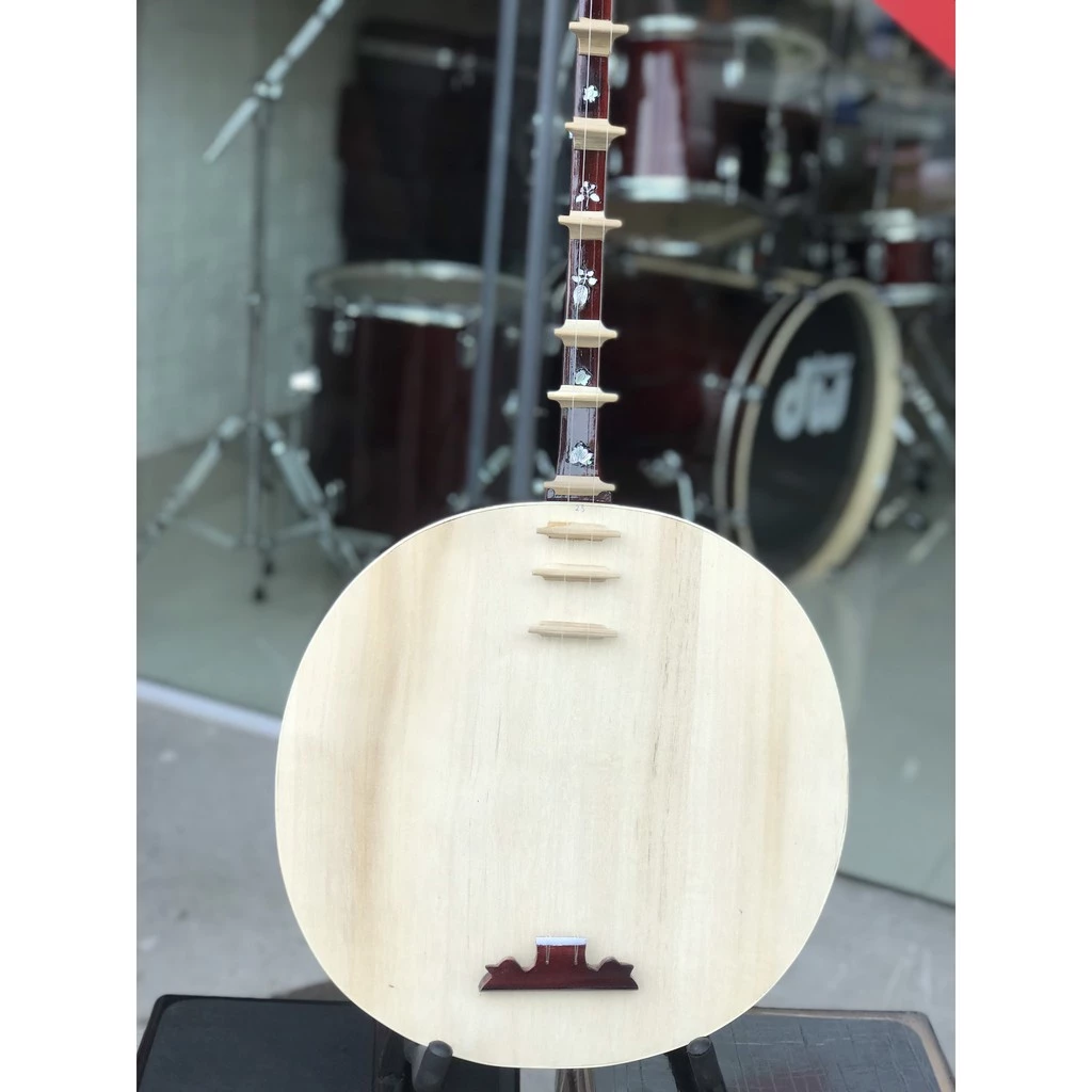 Vietnamese Moon Lute – Traditional Vietnamese Instrument with Mother of Pearl Inlay for Beginners