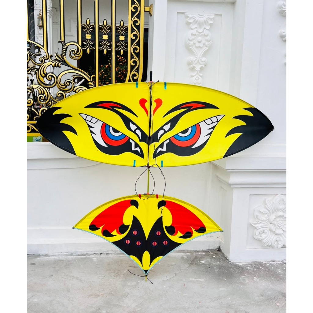 Combo Kite and Flute Kite: 5-Chamber Kite Flute and Kite’s Carbon Frame ranging 2m - Vietnamese Folk Handicraft